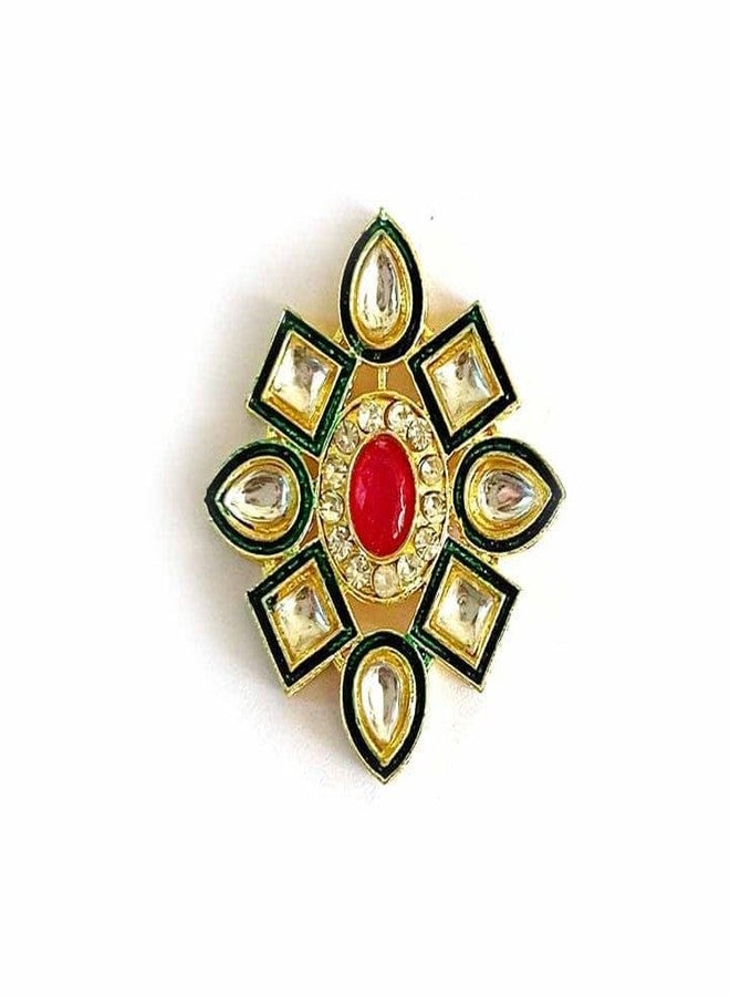 Vrindavanstore.in موصلات كوندان على شكل حلوى بارفي من متجر Vrindavanstore.in - عبوة من 6 قطع | مثالية لصنع المجوهرات، وتصميم راخي، وتزيين الحرف اليدوية، ومشاريع الفنون اليدوية - Image 1